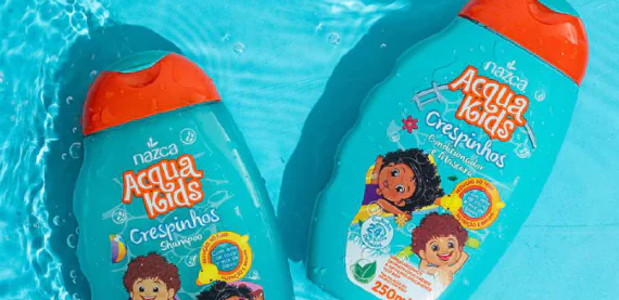 Acqua Kids Crespinhos: Nazca Cosméticos lança linha infantil completa para cabelos crespos