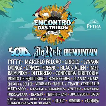 Encontro das Tribos terá show de Ja Rule, Soja, Big Mountain e mais em São Paulo