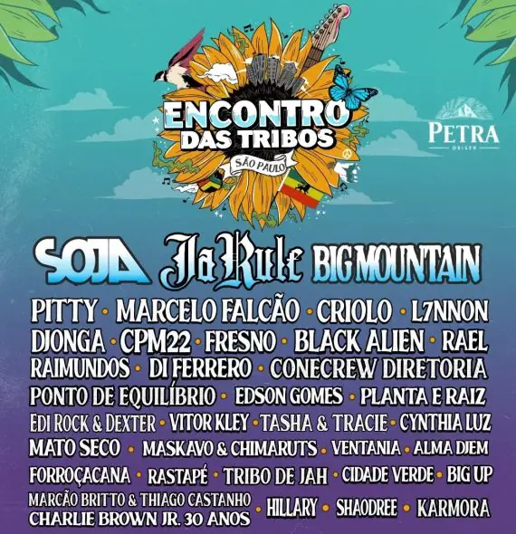 Encontro das Tribos terá show de Ja Rule, Soja, Big Mountain e mais em São Paulo