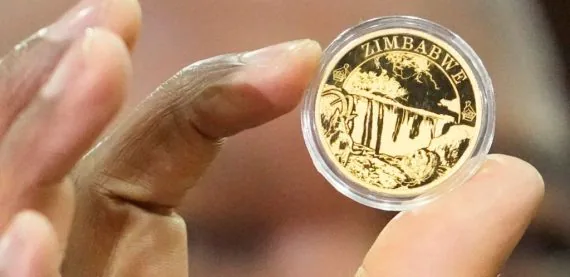 Após seis meses, moeda lastreada em ouro do Zimbábue perde metade do seu valor