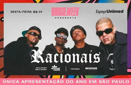 Boogie Week chega à 4ª edição em novembro com apresentação única dos Racionais MC’s em SP este ano