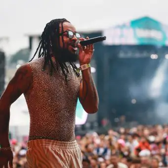 Rael celebra a diversidade do rap com show no Rock in Rio: ‘A cultura de rua que nasceu no gueto’