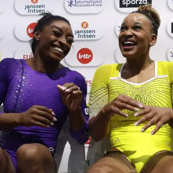 Simone Biles revela preocupação de enfrentar Rebeca Andrade nas Olimpíadas