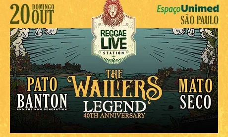 Reggae Live Station com The Wailers acontece em outubro no Espaço Unimed em São Paulo