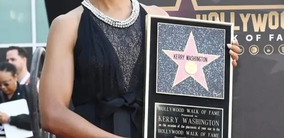 Kerry Washington é homenageada com estrela na Calçada da Fama de Hollywood