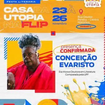 Flip: Conceição Evaristo estará na programação da Casa da Utopia em Paraty