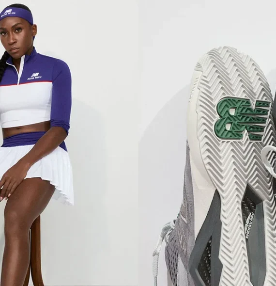 Coco Gauff lança coleção de moda esportiva com Miu Miu e New Balance