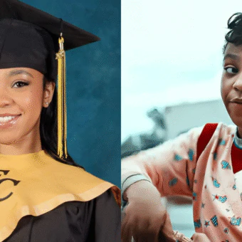 Priah Ferguson, a Erica de ‘Stranger Things’, se forma no ensino médio: “Sempre estudei em escola pública”