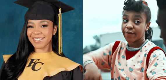 Priah Ferguson, a Erica de ‘Stranger Things’, se forma no ensino médio: “Sempre estudei em escola pública”