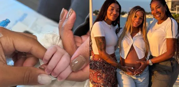 Silvana Oliveira celebra nascimento de Zuri, primeira filha de Ludmilla e Brunna: “Agora sou vovó”