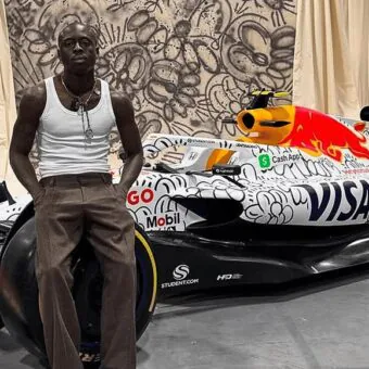 Arte nigeriana de Slawn estreia na F1 com carro grafitado no GP da Inglaterra; veja fotos